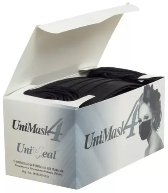 CUBREBOCA NEGRO UNISEAL