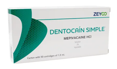 DENTOCAÍN SIMPLE MEPIVACAÍNA HCI 3%