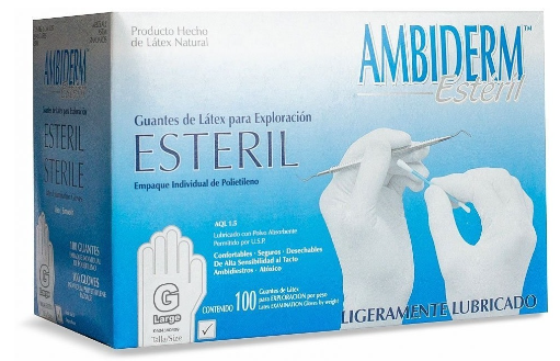 GUANTES ESTERILES AMBIDERM TALLA G