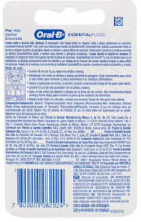 HILO DENTAL ESSENTIAL FLOSS CON CERA 50MTS ORAL-B.