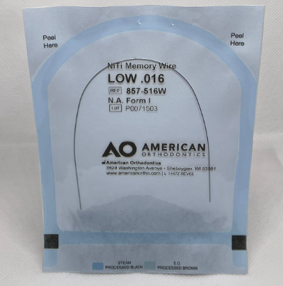 ARCO NITI LOW .016 AMERICAN ORTODONTICS