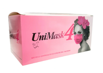 CUBREBOCA ROSA UNISEAL UNIMASK 4