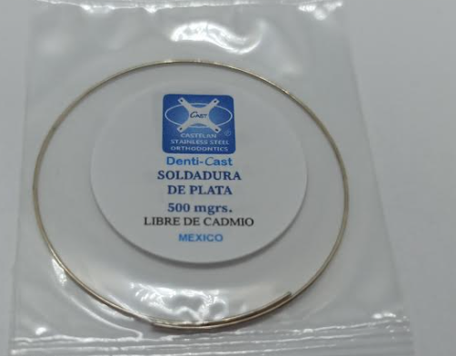 SOLDADURA DE PLATA 500MGRS LIBRE DE CADMIO