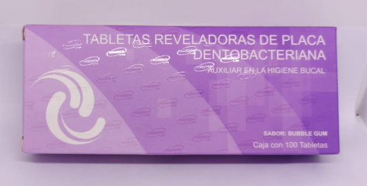 TABLETA REVELADORA DE PLACA DENTOBACTERIANA