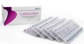 TURBOCAINA ANESTESIA PLASTICO ARTICAINA 4% CON EPINEFRINA