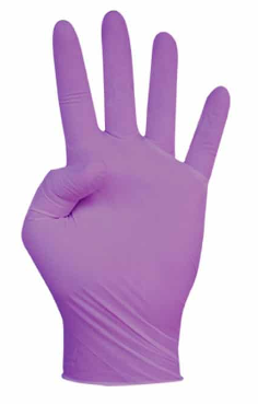 GUANTES NITRILO TALLA M COLOR MORADO