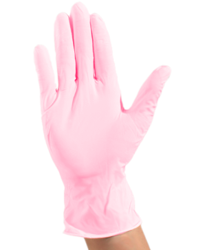 GUANTES NITRILO TALLA XCH COLOR ROSADO