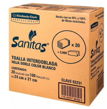 CAJA DE SANITAS 2000 TOALLAS