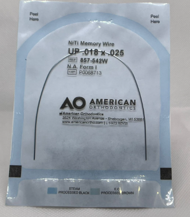 ARCO NITI UP .018 X 025 AMERICAN ORTODONTICS